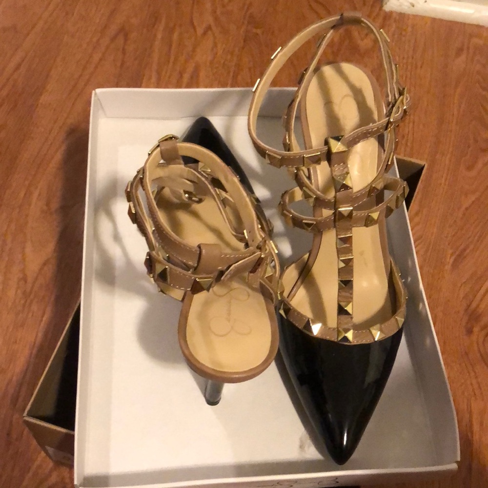 Jessica Simpson Black studded Dameera pump size 9